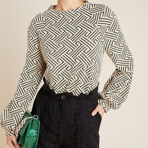 Anthropologie W5 Geometric Top, size M - Picture 5 of 5
